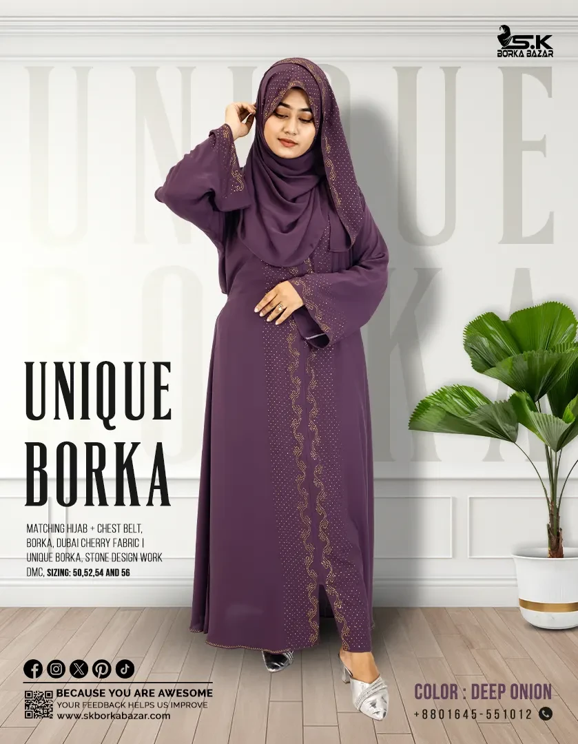 New Unique Borka Collection Deep Onion - Colour